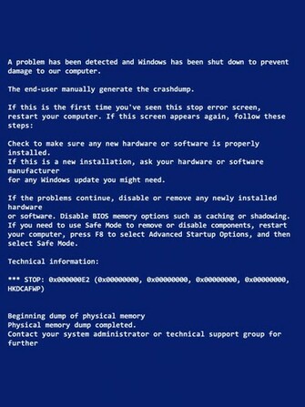 Blue Screen Of Death Wallpaper For April Fool S Day Ipixel