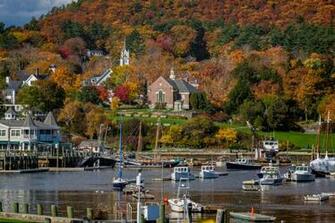 Fall Scene At Camden Maine Wall Decal Item Number Gty