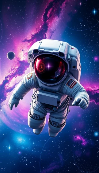 Cool Astronaut Phone Wallpaper
