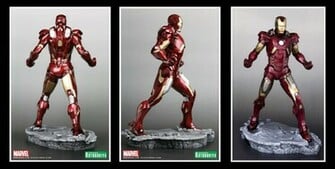 Iron Man Costume Black And White Photo