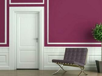 Living Area With Sherwin Williams Frambroise Purple Paint On