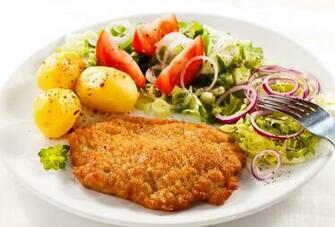 Wallpaper Roast Chicken Food Fork Plate Meat Products