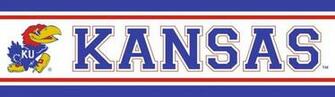 Kansas Jayhawks Tall Wallpaper Border