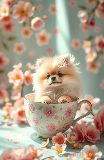 Teacup Pomeranian Wallpaper