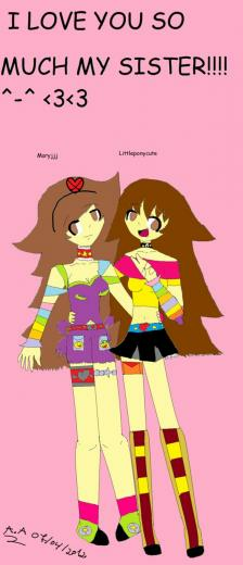 Love You So Much My Sister By Littleponycute