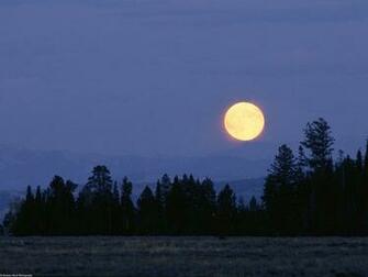 Nature Wyoming Harvest Moon Wallpaper Desktop