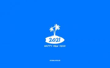 Wallpaper Summer Blue Background New Year