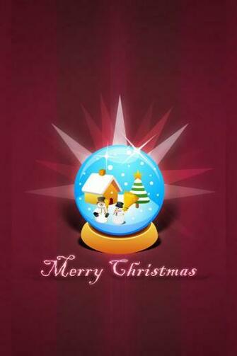 Merry Christmas Lights iPhone Wallpaper Background And