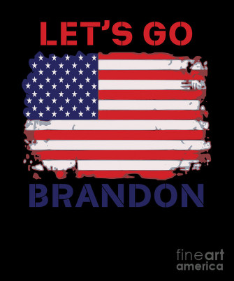 Funny Conservative Lets Go Brandon Fjb Anti Biden Digital Art By
