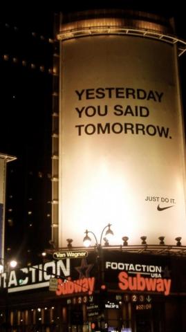 Nike Yesterday You Said Tomorrow Just Do It HD