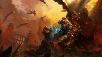 World Warcraft Fantasy Adventure Artwork Warrior S Wallpaper