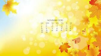 November Calendar Wallpaper