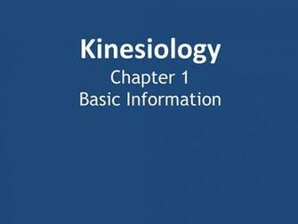 Kinesiology Chapter Basic Information Ppt Video Online
