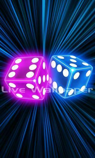 Live Wallpaper Neon Dice