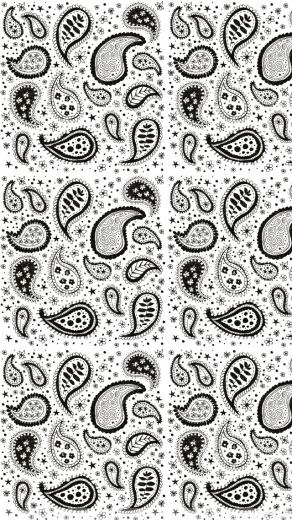 Installing This White Black Paisley iPhone Wallpaper Is Very Easy