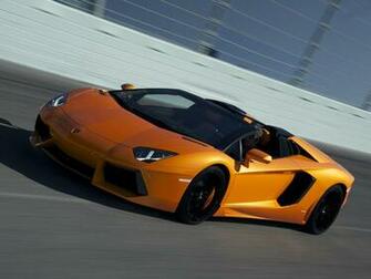 Lamborghini Aventador Lp700 Roadster Supercar Orange Track Wallpaper