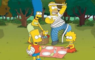 Wallpaper Nature The Simpsons Figure Mesh Homer Maggie