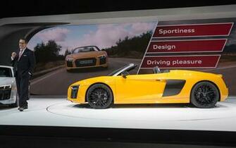 Audi R8 Spyder V10 Studio Wallpaper