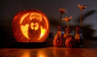 Funny Halloween Pumpkin Wallpaper