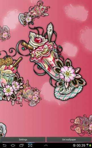 Ice Cream Sundae Tattoo Livewp Screenshot