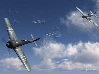 Air Plane Fight Aerial Combat Mustang P51 P51d Fw190a Tracers