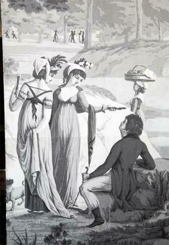 19thc Zuber Grisaille Wallpaper Screen At 1stdibs