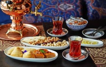 Wallpaper Tea Sweets Nuts Baklava Image For Desktop Section