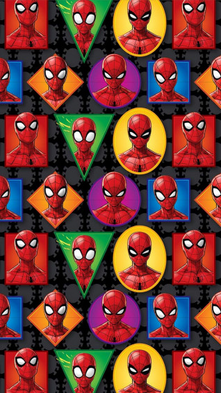 Spider Man Faces iPhone Wallpaper