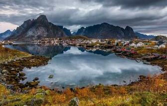 Wallpaper Autumn Clouds Light Landscape Mountains