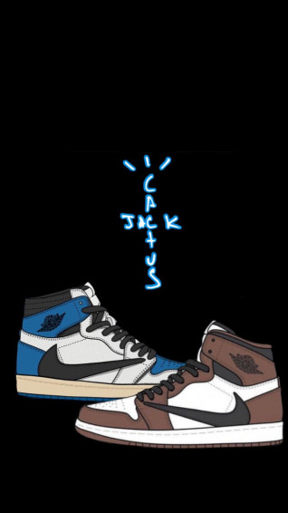 Air Jordan X Travis Scott Shoes Wallpaper