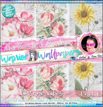 Vintage Vibes Wallpaper Pack B By Karen Yates Michelle