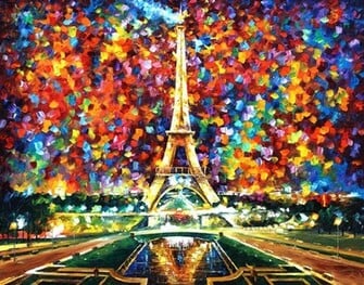 Leonid Afremov Paris Of My Dreams Wallpaper