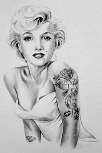 Original Drawing Marilyn Monroe Tattoos By Letspainttherosesred