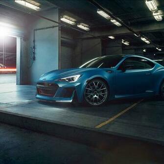 Subaru Sti Performance Concept In Garage Wallpaper Picture For iPhone