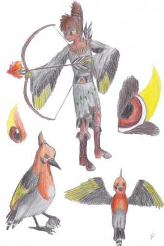 Gijinka Fletchinder By A Zetka