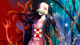 Demon Slayer Nezuko Cute Wallpaper
