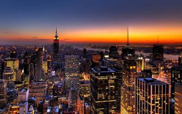 New York City Beautiful Night HD Wallpaper
