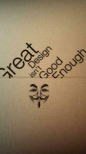Anonymous Design Typography The iPhone Wallpaper