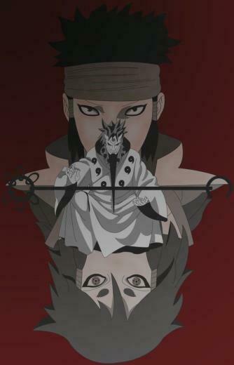 Hagoromo Tsutsuki Sage Of The Six Paths With His Sons Ashura