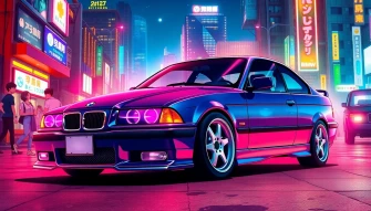 Bmw E36 Anime Wallpaper