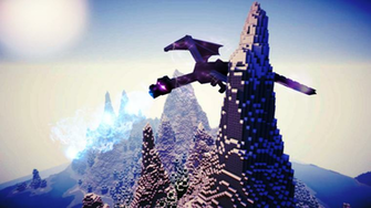 Ender Dragon Wallpaper Photo Mountage By