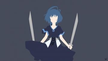 Kohina Hiruko Black Bullet Minimalist Wallpaper