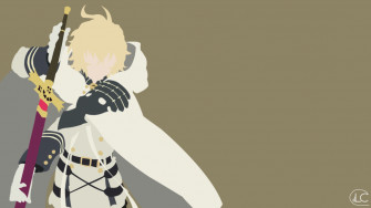 Mikaela Hyakuya Owari No Seraph Minimalist Anime Buku Gambar
