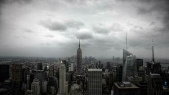 New York City Empire State Building Black And White Wallpaper