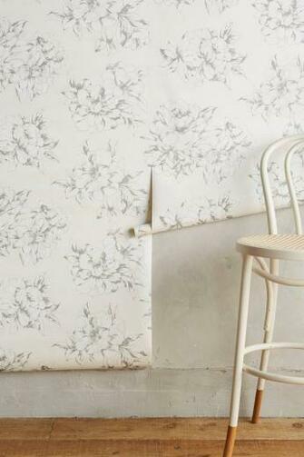 Slide Sketched Posy Wallpaper With Image