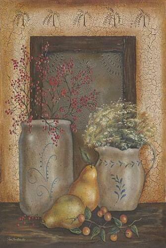 Folk Art Primitive Country Collection Framed