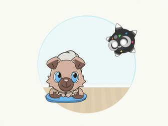 Rockruff And Shiny Minior By Mintyartsy