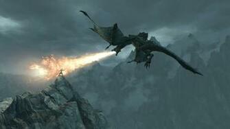 Skyrim Dragon Background HD Wallpaper Pulse