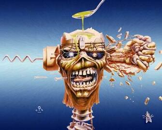 Iron Maiden Album Cover Art Derek Riggs Artworks Wallpaper