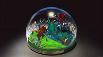Wallpaper Dota Snow Globe Toy 4k